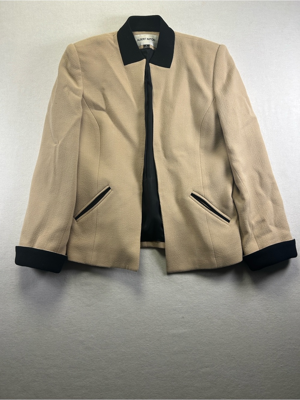 Albert Nipon Tan Blazer